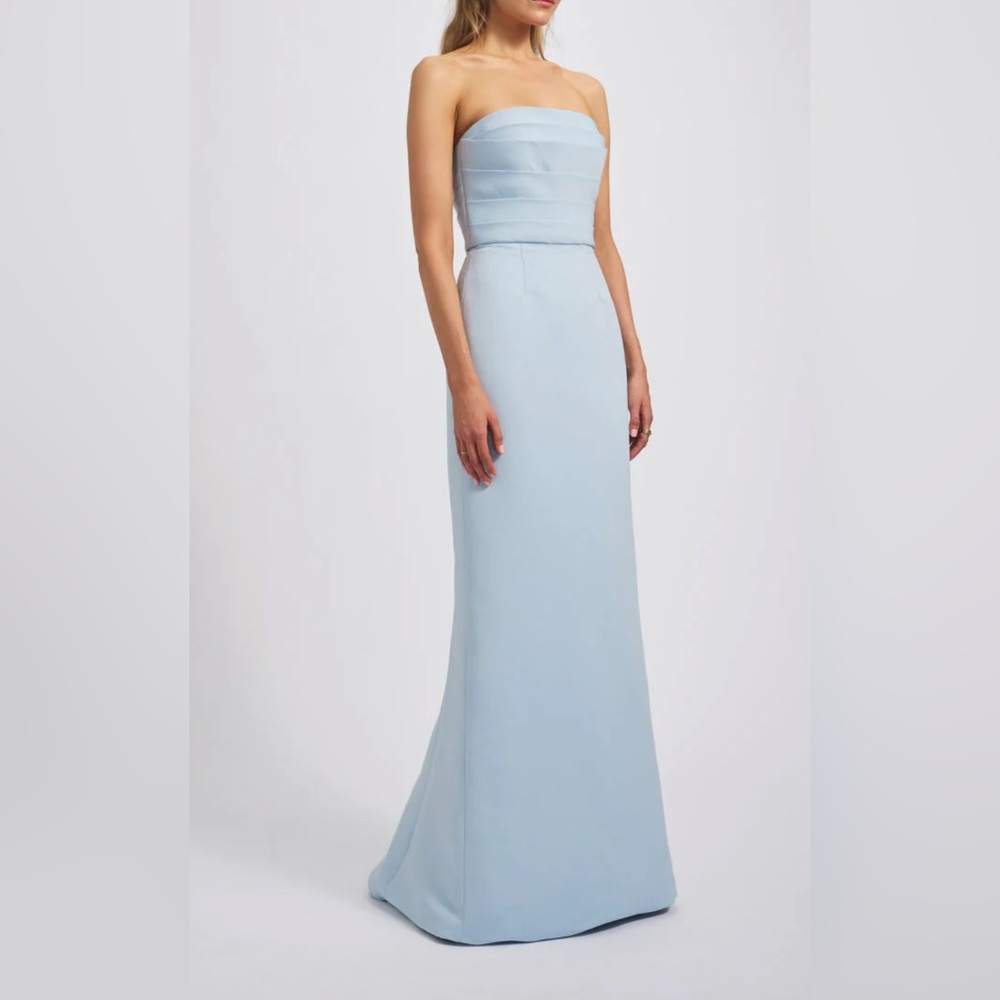 Amsale Sonia Dress in Navy Blue - Picture 8 of 8
